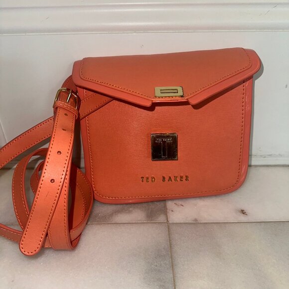 Ted Baker Handbags - Ted Baker Orange Crossbody Bag
